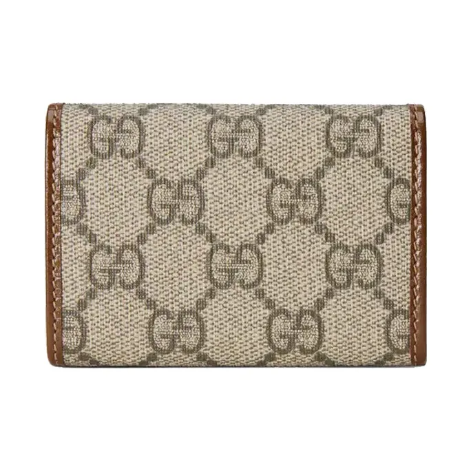 GUCCI Horsebit 1955 Canvas Key Pouch Regular Women's Beige-1