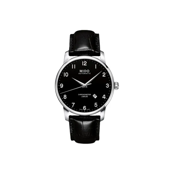 MIDO Baroncelli Automatic Mechanical Movement Men's Watches Watch 42mm Black Dial-0