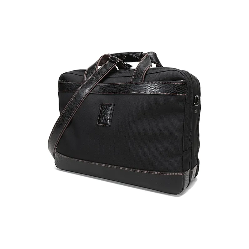 LONGCHAMP Boxford Fabric Handbag Shoulder Bag Crossbody Bag Briefcases Men's Black-1
