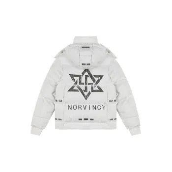 NORVINCY Cycling Loose Fit Detachable Hats & Caps Puffer Jacket Winter Unisex