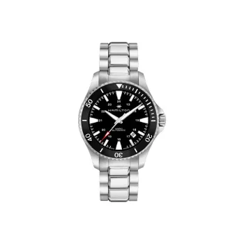 HAMILTON Automatic Mechanical Movement Men's Watch Black Dial