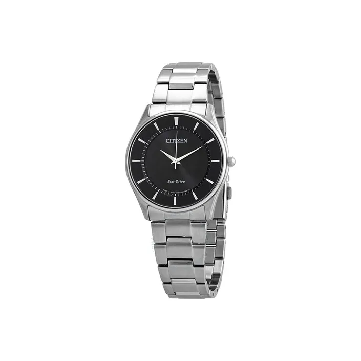 CITIZEN Ecology Drive Collection Mechanical Movement Stainless Steel Strap Watch Men's Watches Black Dial BJ6480 51E-0