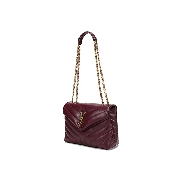 SAINT LAURENT Loulou Chained Small Shoulder Bag-1