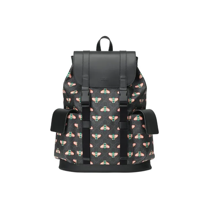 GUCCI Bestiary Bees Backpack Black-0