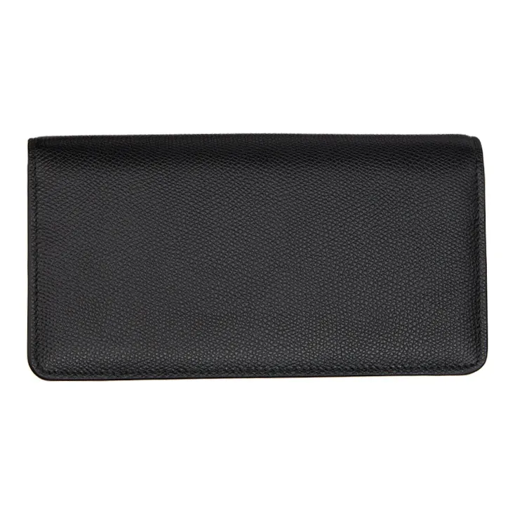 Valentino Vlogo Grained Calfskin Chain Shoulder Bag Clutch Handbag Wallet Women's Black-2