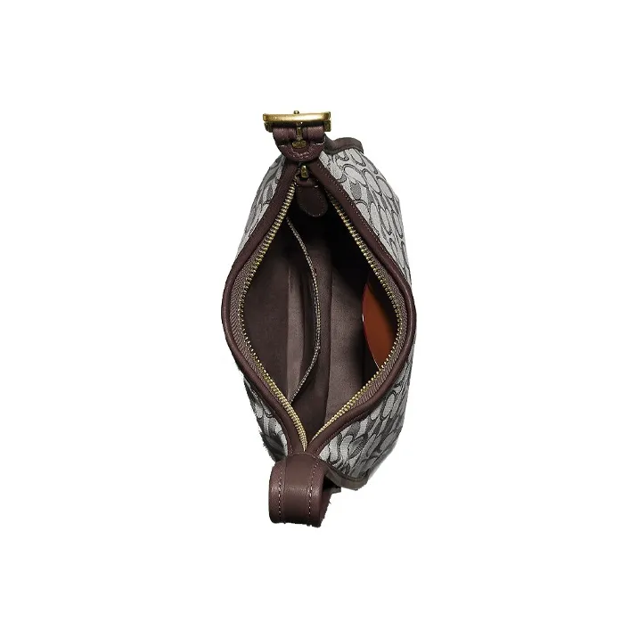 COACH Ergo Leather Shoulder Bag Women's Coffee Brown-1