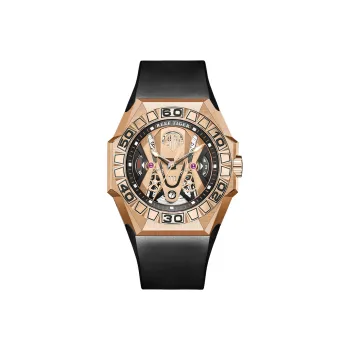 REEF TIGER Black Shark Collection Automatic Mechanical Movement Watch Men's Watches Gold Dial RGA6922-PPR