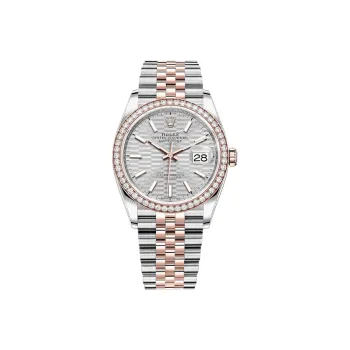 ROLEX Oyster Perpetual Datejust Collection Automatic Mechanical Movement Women's Watch Watch 36mm Silver Dial