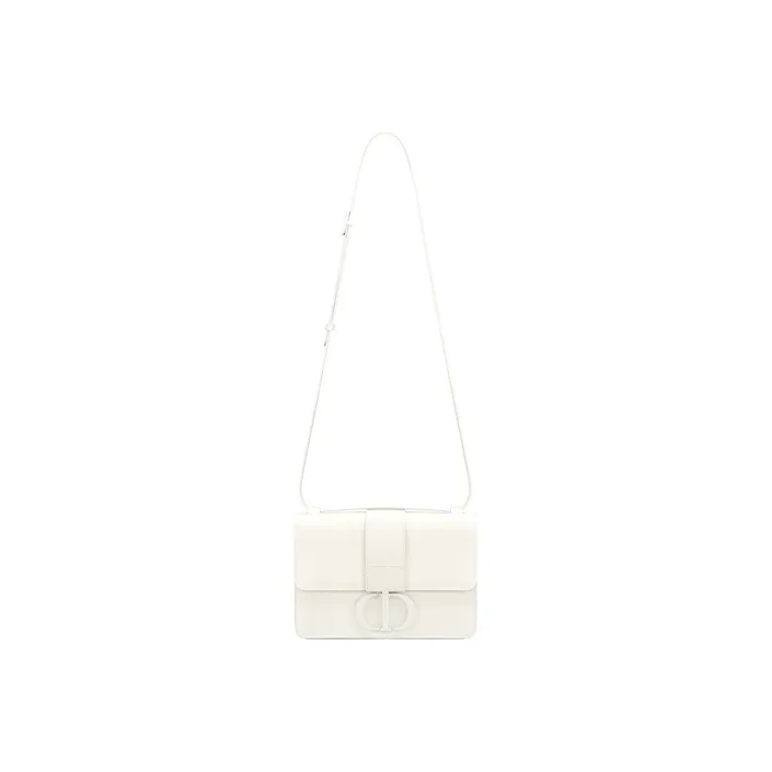 DIOR 30 Montaigne Calfskin Box Bag Shoulder Bag Women's Chalk White-4