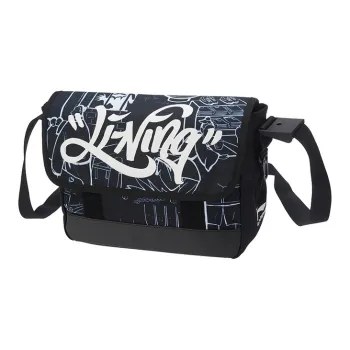 LiNing Fabric Shoulder Bag, Crossbody Bag Regular Unisex Black