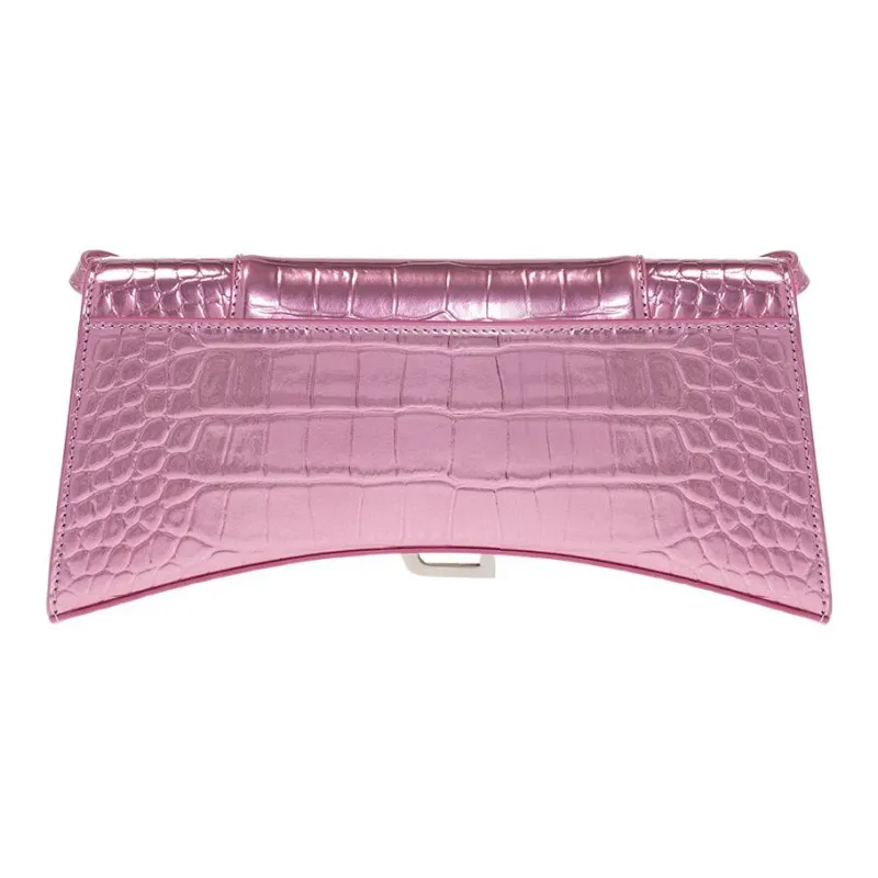 Balenciaga Hourglass Patent Leather Calfskin Lambskin Trim Hourglass Bag Crossbody Bag Shoulder Bag Women's-2