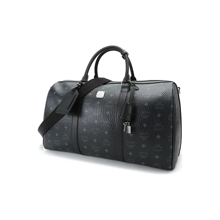 MCM Canvas With Nappa Leather Travel Bag Unisex-1