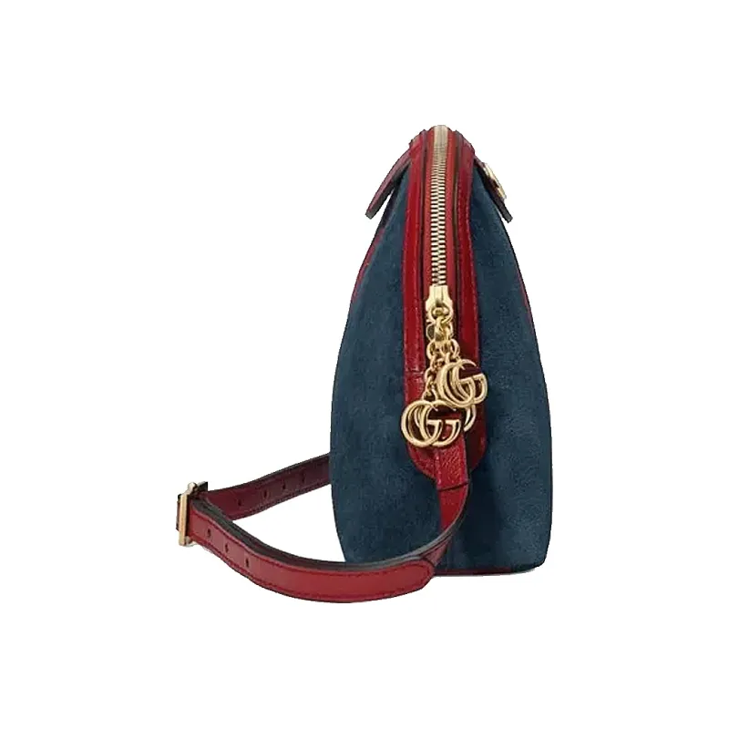 GUCCI Ophidia Suede Patchwork Patent Leather Dome Bag, Crossbody Bag, Shoulder Bag Women's-2