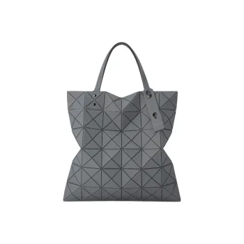 ISSEY MIYAKE Polyester Nylon Tote Bag Shopping Bag Laptop Bag Shoulder Bag Handbag Women's Gray