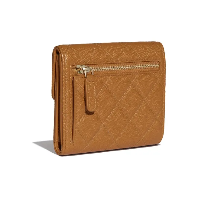 CHANEL Classic Flap CF Calfskin Wallet Women's Brown-1