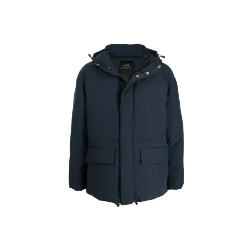 ARMANI EXCHANGE Puffer Jackets Men Blue