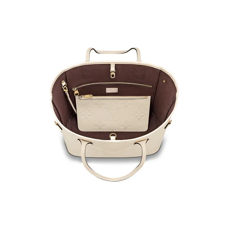 LOUIS VUITTON Neverfull Mm Creme-3