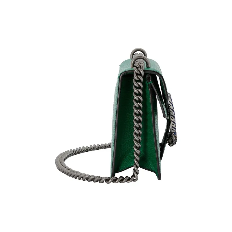 GUCCI Dionysus Leather Shoulder Bag, Crossbody Bag Trumpets Women's Green-2