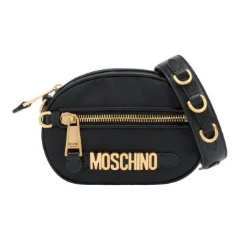 MOSCHINO Nylon Shoulder Bag Women's Black