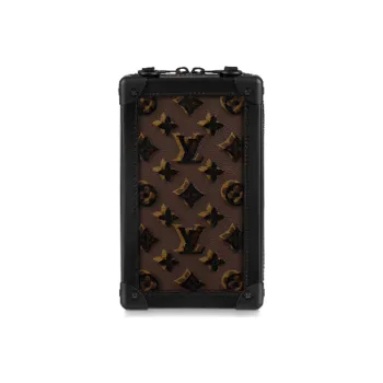 LOUIS VUITTON Vertical Soft Trunk Monogram Tuffetage Black
