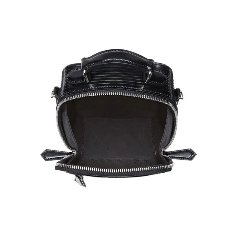 FENDI Calfskin Handbag, Shoulder Bag, Crossbody Bag Mini Men's Black-2
