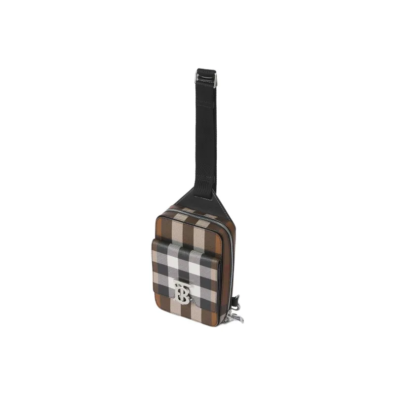 Burberry Leather Crossbody Bag Shoulder Bag Sling Bag Fanny Pack Backpack Men's Dark Birch Brown-2