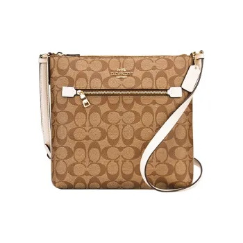 COACH Rowan PVC Shoulder Bag Medium Size Women's
