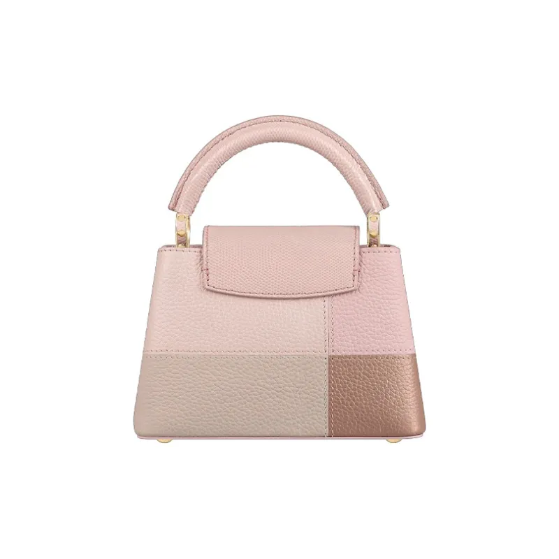 LOUIS VUITTON Capucines Leather Capison Handbag, Shoulder Bag Mini Women's-2
