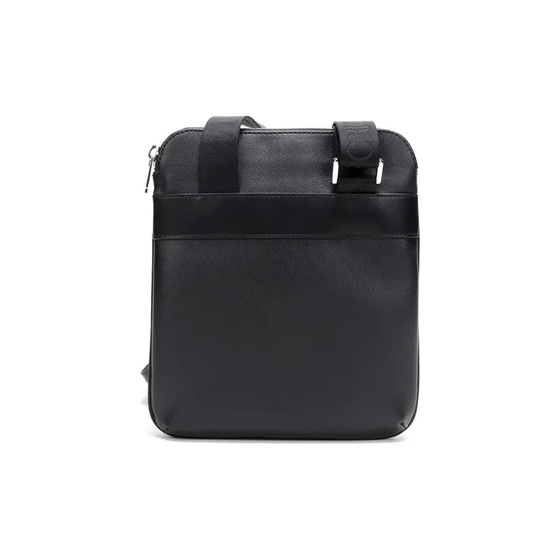 EMPORIO ARMANI Leather Crossbody Bag Shoulder Bag Men's Black-2