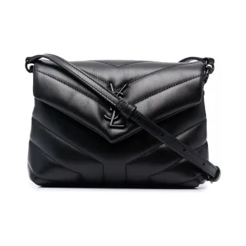 SAINT LAURENT Leather Shoulder Bag, Crossbody Bag, Handbag Women's Black