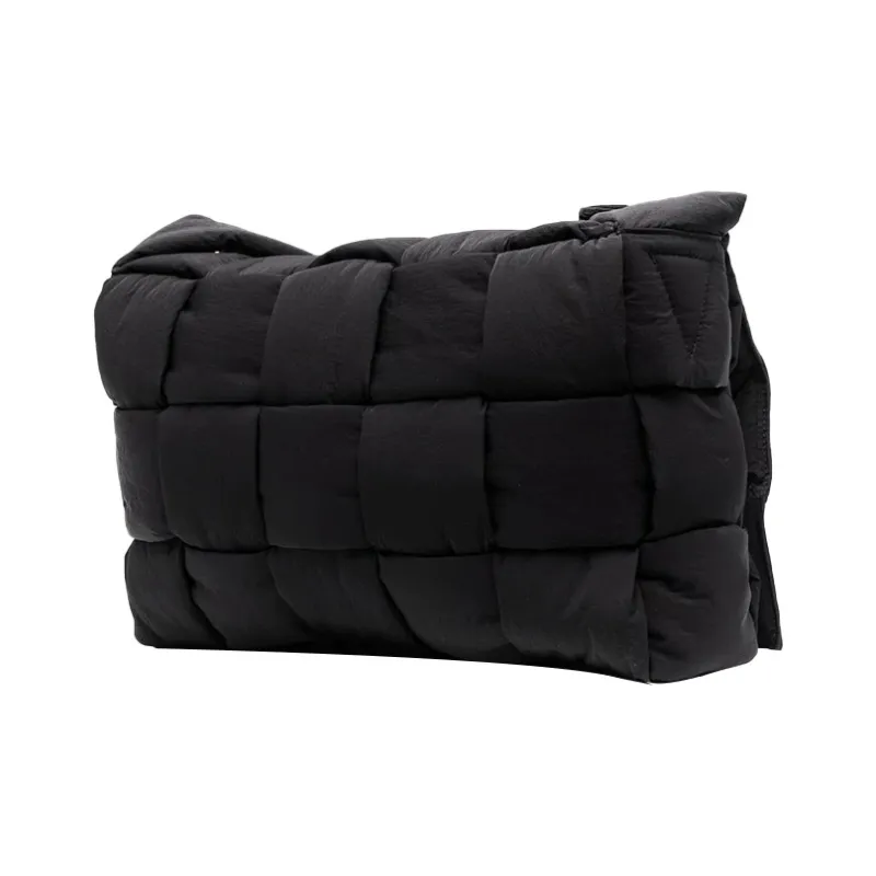 Bottega Veneta Padded Tech Cassette Crossbody Bag Maxi Black-1