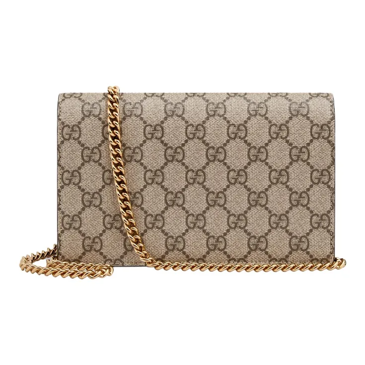 GUCCI Canvas Chain Wallet, Crossbody Bag, Shoulder Bag Women's-2