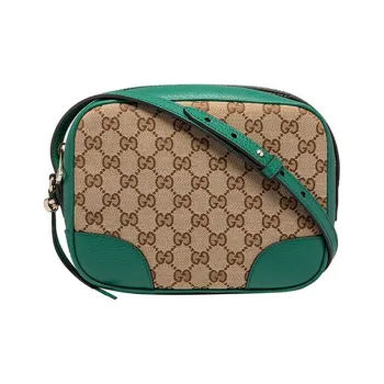 GUCCI Canvas With Leather Camera Bags Shoulder Bag Crossbody Bag Regular Women's Green/Ebony