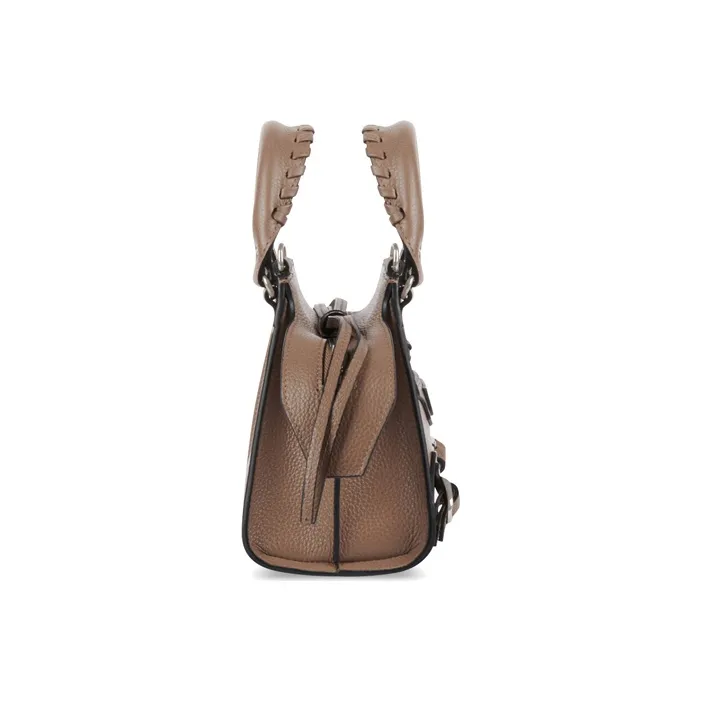 Balenciaga Cow Leather Handbag Shoulder Bags Mini Women's Brown-2