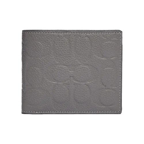 COACH 3 IN 1 Wallet Short Wallets Men's Advanced Gray