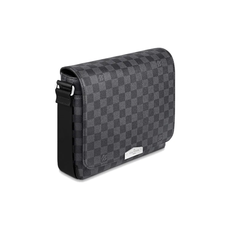 LOUIS VUITTON District Pm Messenger Bag Damier Graphite Black-1