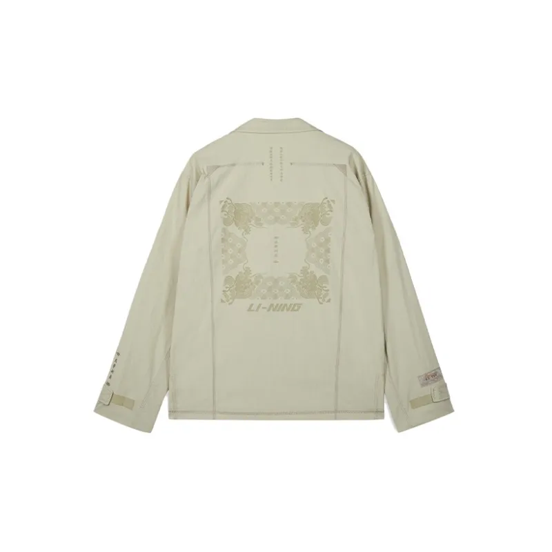 LiNing Jacket Unisex Maroon Gray Green-1