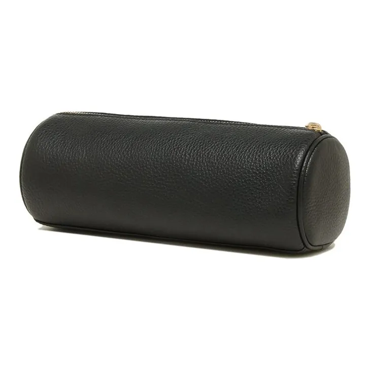 COACH Leather Makeup Bags Clutches Small Size Women's Black-2