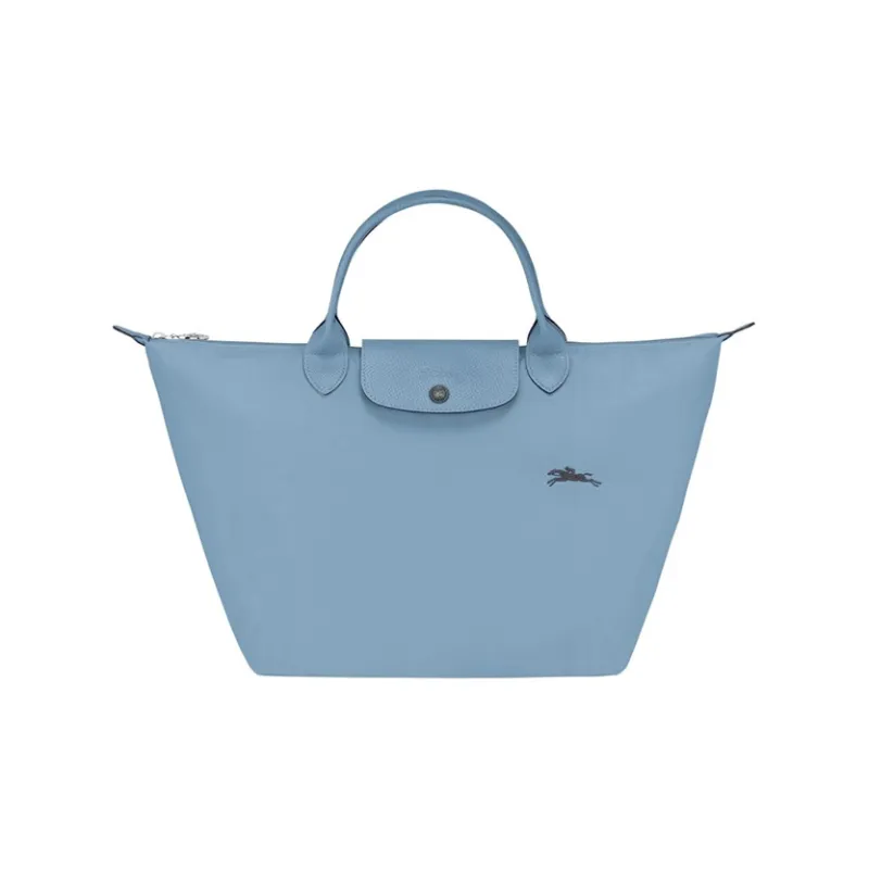 LONGCHAMP Fabric Travel Bag Dumpling Bag Handbag Large Size Women's Lake Blue-0