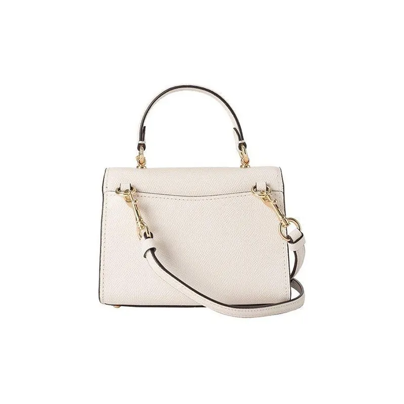COACH Litchi Grain Leather Handbags Shoulder Bag Crossbody Bag Mini Women's White-2