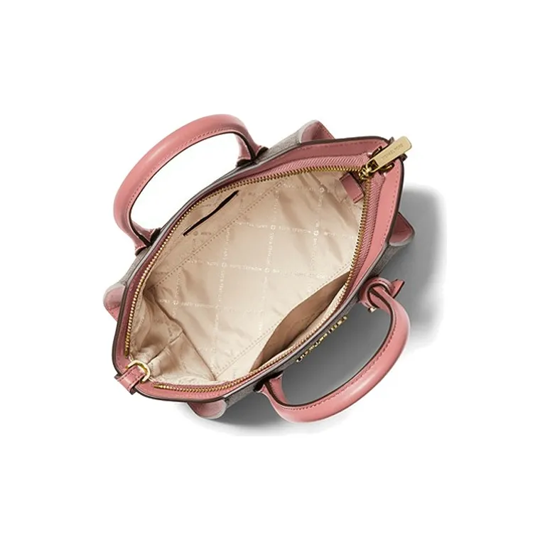 MICHAEL KORS Avril Leather Ear Bag Handbag Shoulder Bag Crossbody Bag Small Size Women's Sunset Rose Red-3