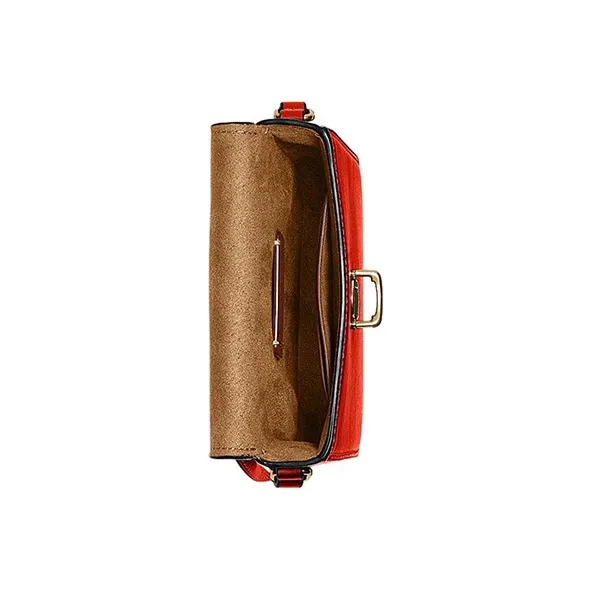 COACH Studio Cow Leather Cell Phone Pouch Shoulder Bag Crossbody Bag Mini Women's Red-2