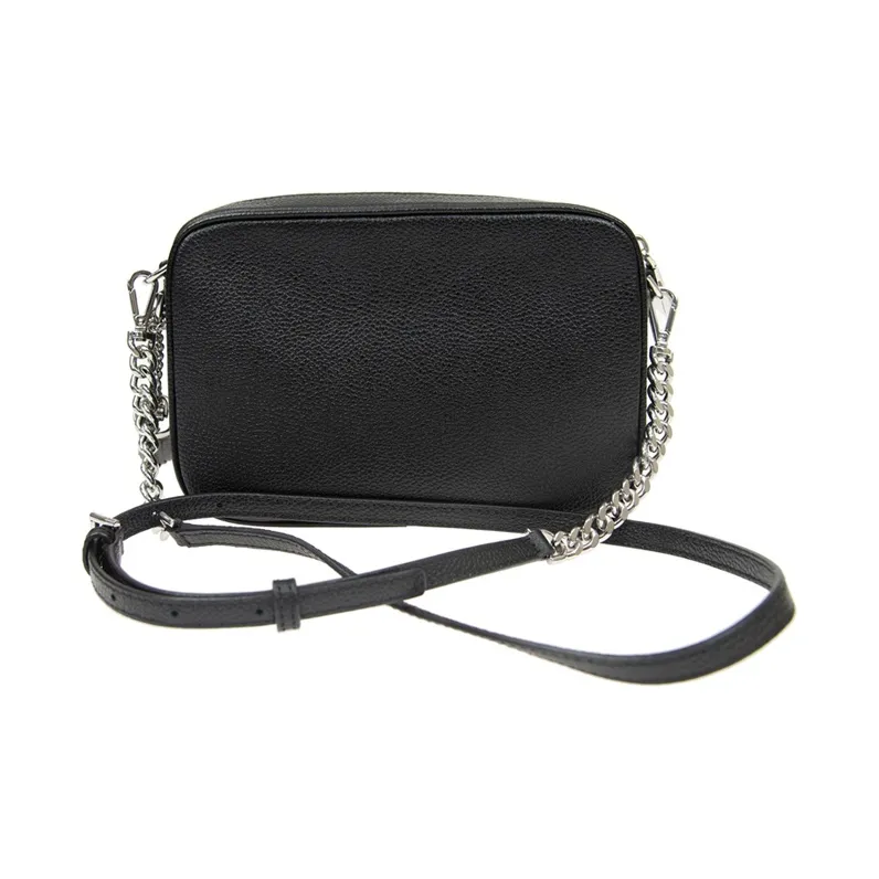 MICHAEL KORS Ginny Leather Camera Bag Shoulder Bag Crossbody Bag Medium Size Women's Black-2