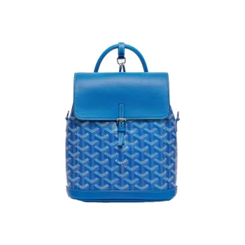 GOYARD Alpin Cow Leather Backpack Mini Women's Sky Blue