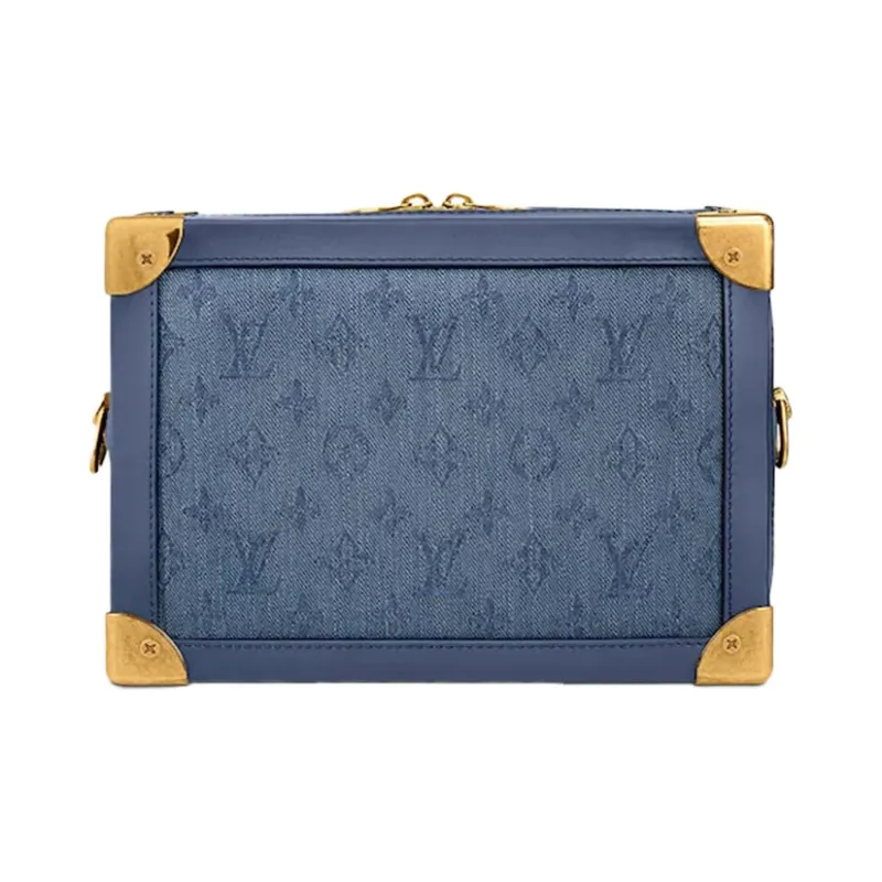 LOUIS VUITTON Soft Trunk Monogram Denim Blue-3
