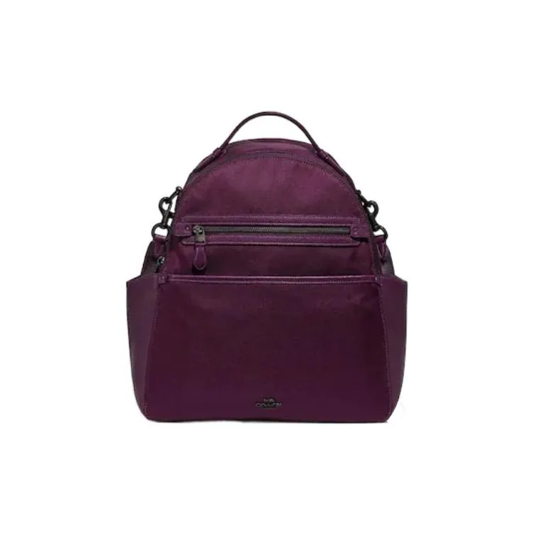 COACH Baby Nylon Backpack Large Size Women's Dark Purple-0