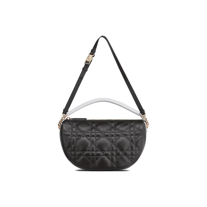 DIOR Vibe Sheepskin HOBO Bag, Shoulder Handbag Medium Size Women's Black-3
