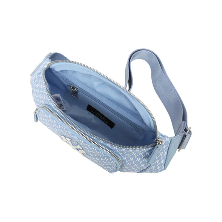 MLB Monogram Collection Nylon Shoulder Bag Crossbody Bag Fanny Pack Regular Unisex Haze Blue-4