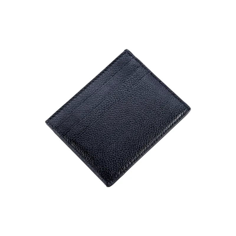 Balenciaga Grain Calfskin Wallet, Card Holder Men's Black-3