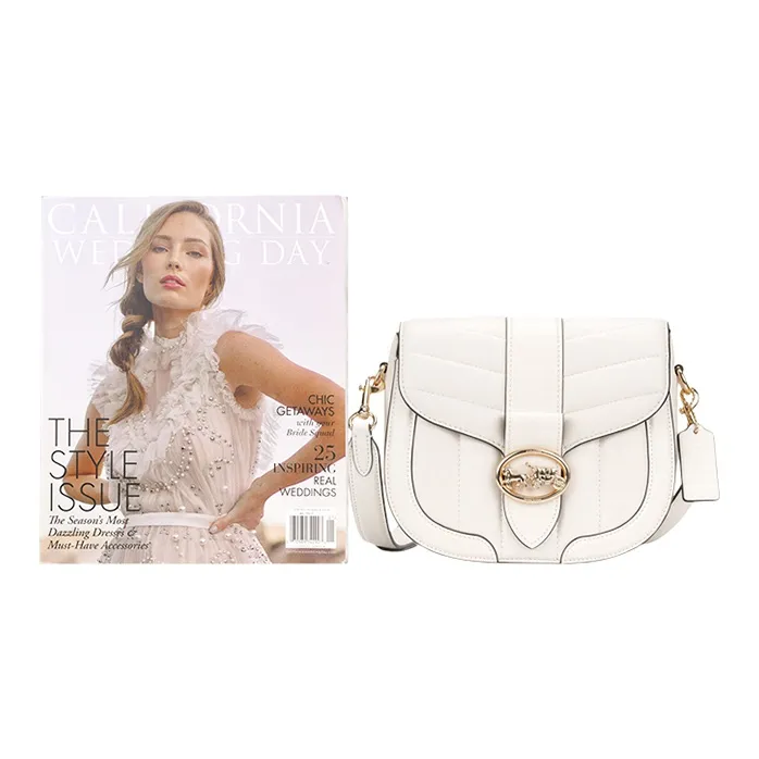 COACH Georgie Sheepskin Saddle Bag, Dionysus Shoulder Bag, Shoulder Bag Trumpets Women's White-3